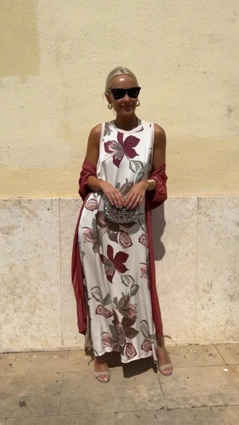 Estrella | Elegantní dlouhé šaty s odpovídajícím šálkem