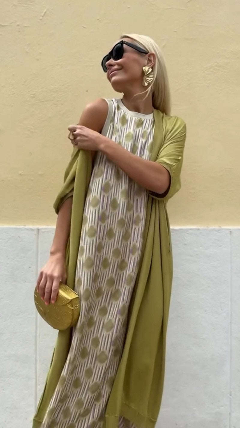 Azahara | Elegantní dlouhé šaty s odpovídajícím šálkem