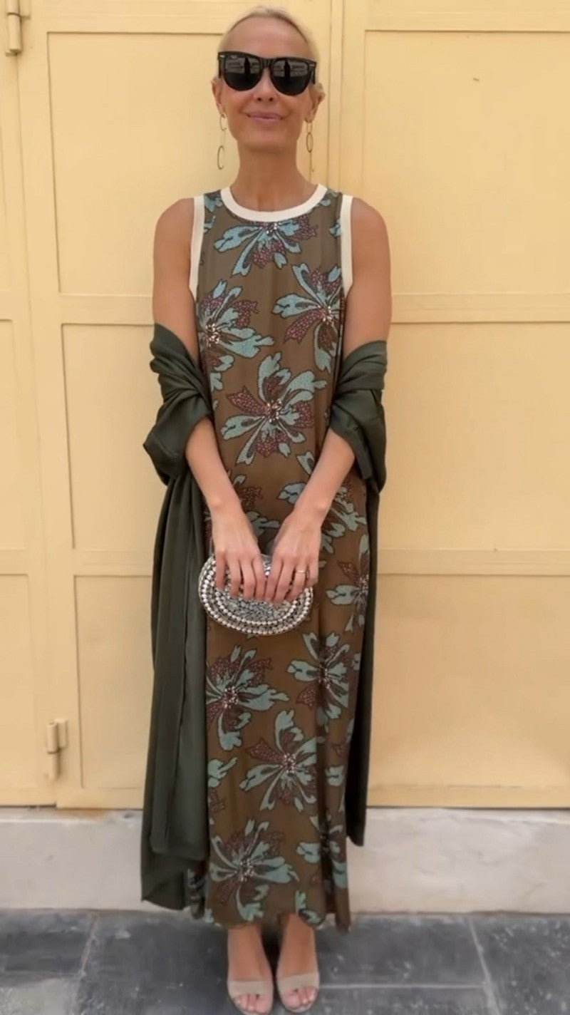 Triana | Elegantní dlouhé šaty s odpovídajícím šálkem