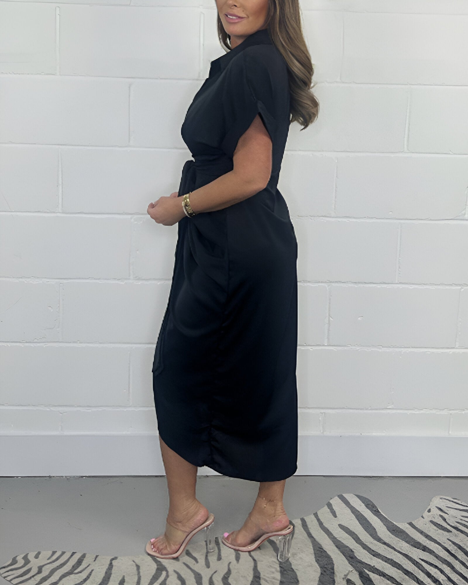 Amelie – Elegante Jurk met V-Hals