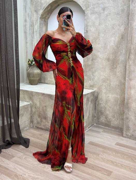 Gisselle | Elegantní šaty s výstřihem do V