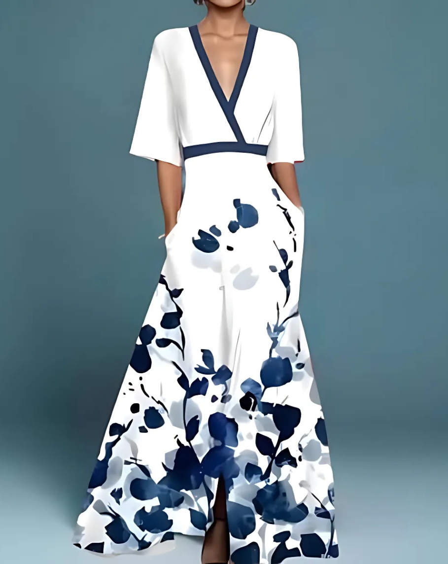 Elona | Šaty Červený květ