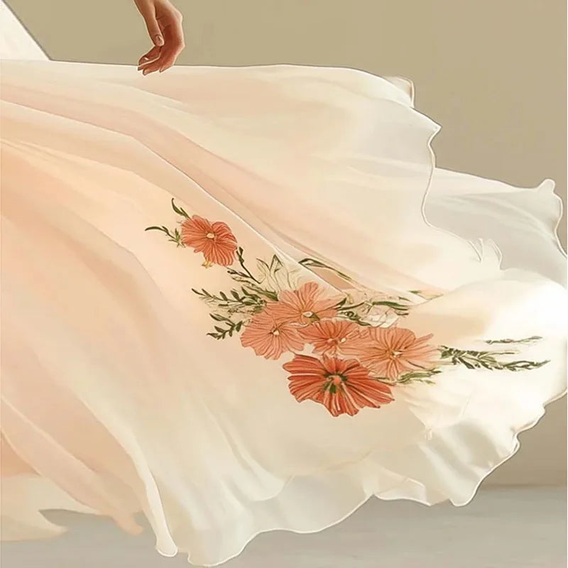 Amelia | Elegantní večerní šaty s výstřihem do V a vysokým pasem