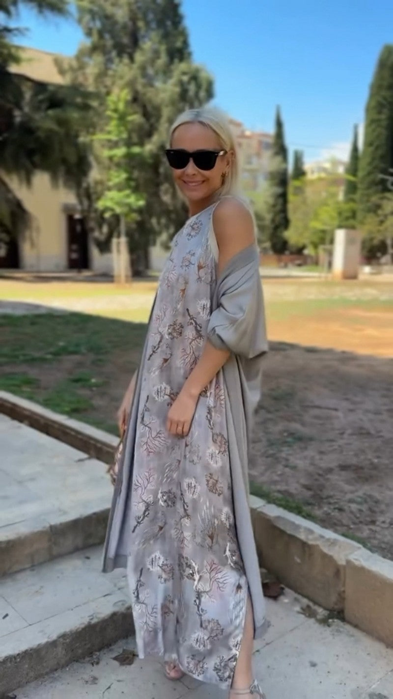 Leticia | Elegantní dlouhé šaty s odpovídajícím šálkem