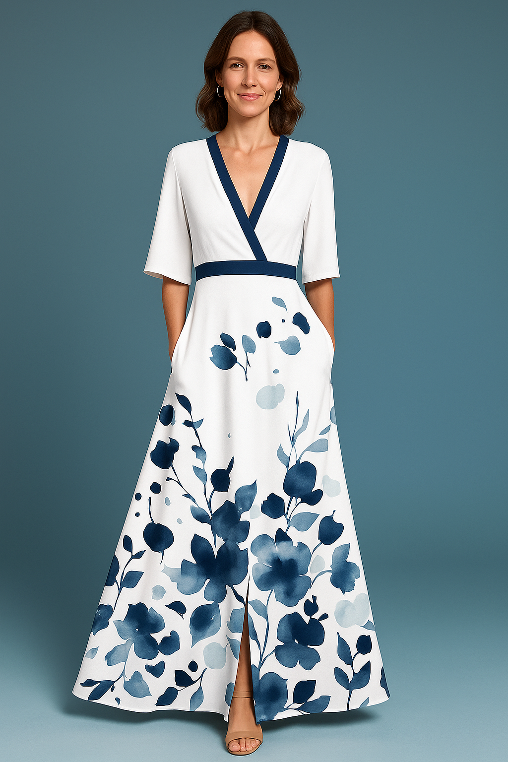 Elona | Šaty Červený květ