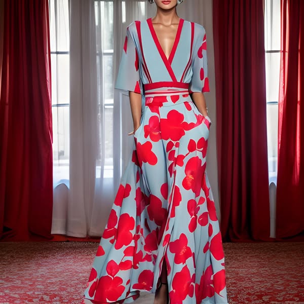 Jamie | Elegantní šaty s květinovým vzorem