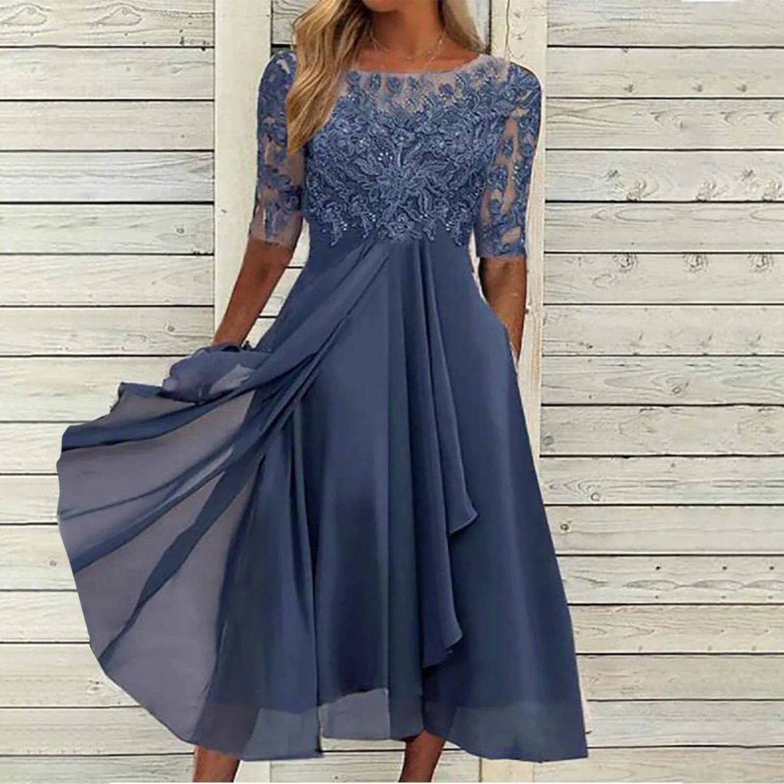 Taryn | Elegantní midi šaty z krajky